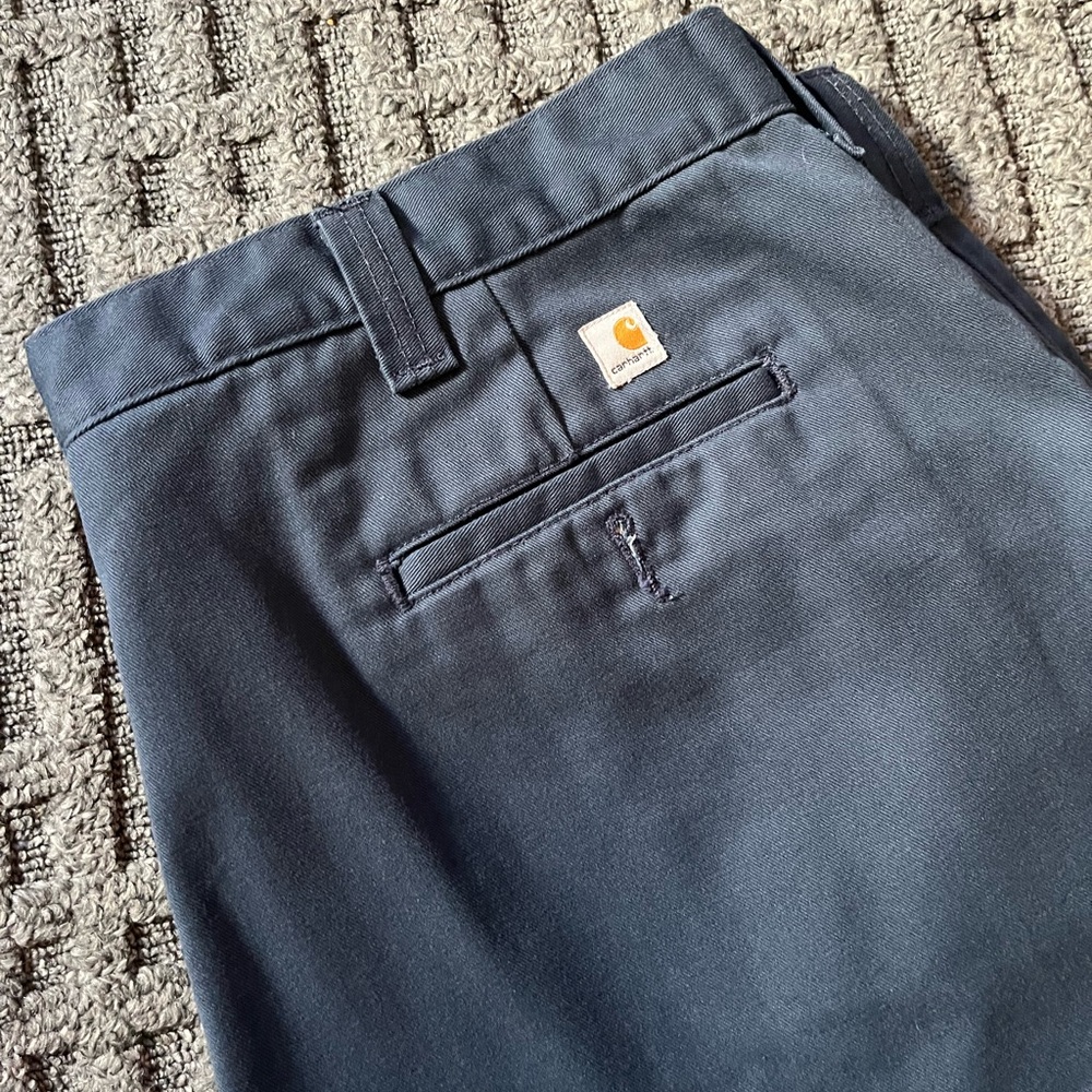 Carhartt Men's 44x34 plus sized Dark Blue carpenter jeans